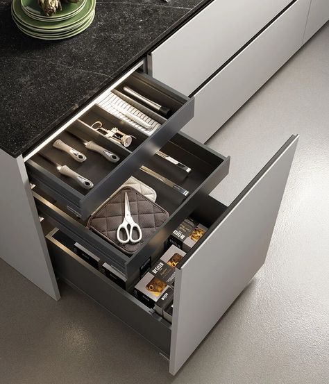 doimo cucine All-arounD tailors kitchens using modular, sustainable system Style A Kitchen, Snack Counter, Kitchen Cabinets Materials, Inside Furniture, Rolling Kitchen Cart, French Luxury Brands, Mobile Kitchen, Kitchen Magic, Kitchen Trolley