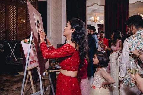 Sangeet Game Ideas Perfect For Your Intimate Indian Wedding Party ! - Witty Vows Sangeet Games Indian Weddings, Sangeet Games Ideas, Indian Wedding Activities, Engagement Party Ideas Indian, Small Indian Wedding, Sangeet Games, Indian Wedding Games, Sangeet Ideas, Raghav Chadha