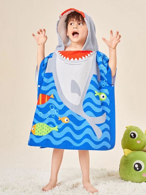 Kids Shark Design Bath Towel | SHEIN South Africa Shark Design, Towels Kids, Gray Towels, Blue Towels, Kids Bath, Bathroom Kids, Bath Design, Blue Fabric, Bath Towel