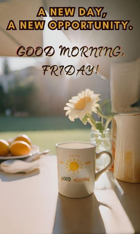 Friday Motivational Quotes Positive, Its Friday Quotes Inspiration, Friday Morning Quotes Motivation, Morning Friday Blessings, Good Morning Friday Quotes, Gm Friday, Morning Sunshine Quotes, Friday Morning Greetings, Happy Friday Gif