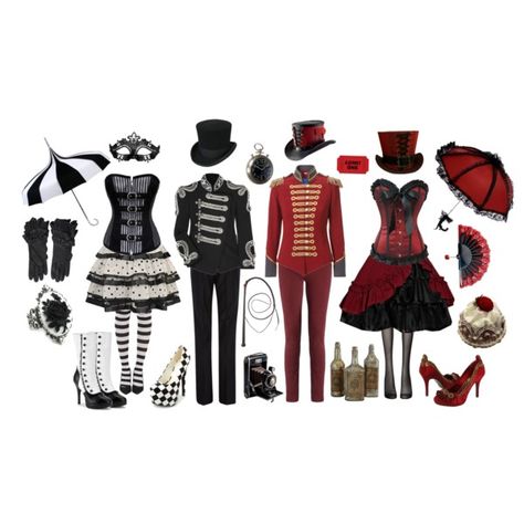 Night Circus Costume, Dark Circus Costume, Circus Outfit Ideas, Cute Halloween Party Ideas, Circus Goth, Carnival Outfit Ideas, Circus Clothes, Sara Berman, Carnival Clothes