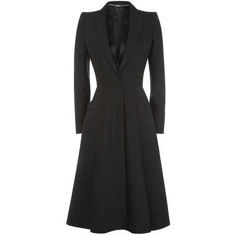 Alexander McQueen Box Pleat Coatdress in Black as seen on Kate Middleton, Princess of Wales Dark Is The Night, Dress Coat Outfit, Box Pleat Dress, Princess Kate Style, Coat Dresses, Kate Middleton Dress, Kate Princess, Jennifer Aniston Style, Alexander Mcqueen Dresses