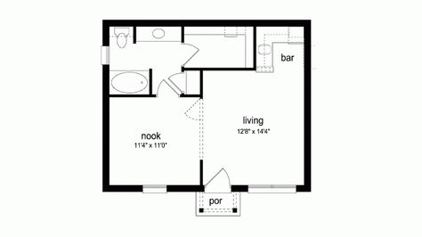 Level 1 Small Mother In Law Suite, Guest Cottage Plans, Mother In Law Suite Addition, Bachelor Pad House, In Law Suite Addition, Mother In Law Suite, Bachelor Bedroom, Mother In Law Cottage, Mother Style