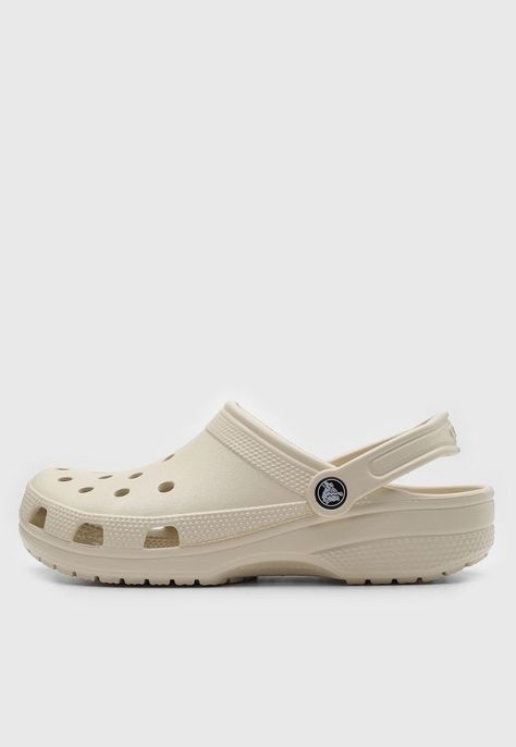 High Crocs, Crocs Colors, Beige Crocs, Tan Crocs, Crocs Collection, Crocs Aesthetic, Crocs Flats, Crocs Outfit, Trendy Slippers