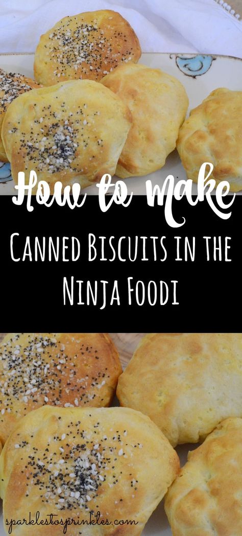 Did you know that you can cook canned biscuits in the Ninja Foodi? I want to teach you how to make canned biscuits in the Ninja Foodi. Pin for Later! #ninjafoodi #ninjafoodirecipes #biscuits Biscuits In Ninja Foodi, Ninja Oven, Countertop Cooking, Ninja Grill, Ninja Cooking System Recipes, Frozen Biscuits, Ninja Recipes, Air Fryer Oven Recipes, Canned Biscuits