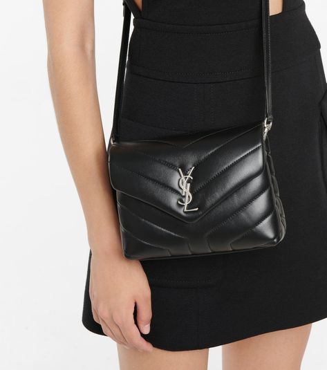 Saint Laurent - Loulou Toy leather shoulder bag | Mytheresa Toy Loulou Ysl Bag, Ysl Woc Black, Loulou Ysl Bag, Ysl Woc, Saint Laurent Bag, Workout Gear, Women's Bags, Style Icon, Shoulder Bag Women