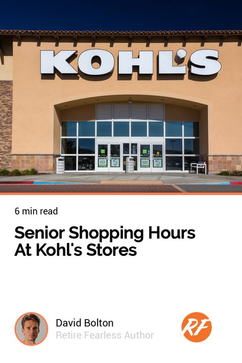 Senior Shopping Hours At Kohl's Stores Senior Living Facilities, Senior Day, Senior Discounts, Senior Citizen, Promotional Events, Senior Living, Military Discounts, Shopping Trip, Saving Money