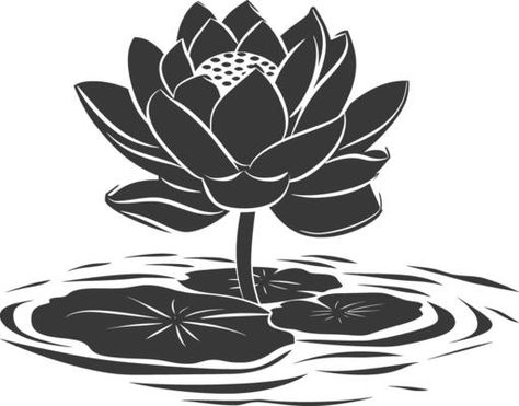 AI generated Silhouette lotus flower in the water black color only 42557620 Vector Art at Vecteezy Flower In The Water, Tree Saw, Wedding People, Heart Tree, Logo Banners, Cityscape Photos, Nature Backgrounds, Heart With Arrow, Photo Template