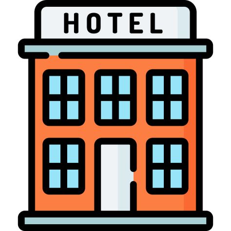 Hotel free icon Hotel Animation, Hotel Drawing, Hotel Icon, Hotel Logo, Character Flat, Red Monochrome, Notes Inspiration, Small Drawings, Free Icon