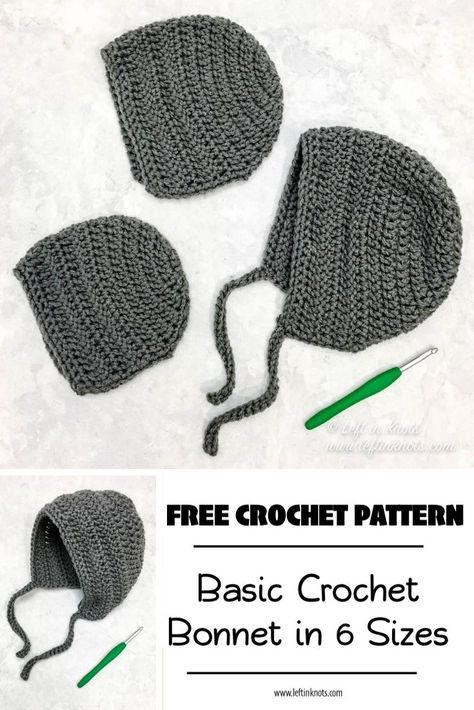 Baby Bonnet Crochet Pattern, Costume Crochet, Children Hats, Baby Bonnet Pattern, Crochet Bonnet, Crochet Baby Bonnet, Fast Crochet, Crochet Baby Hat Patterns, Easy Crochet Hat