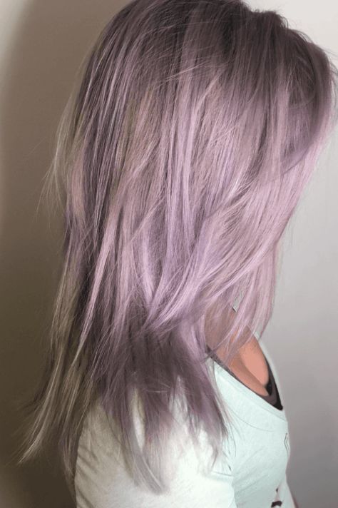 radiant silver hair, purple hair, hair styles Subtle Lilac Hair, Long Lilac Hair, Silvery Purple Hair, Ashy Purple Hair, Silver And Purple Hair, Purple Shadow Root, Lilac Grey Hair, Pastel Lilac Hair, Silver Purple Hair