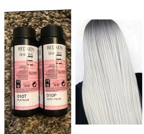 White Hair Toner, Toner Formulas, Shades Eq Formulas, Redken Formulas, Hair Formulas, Hair Formula, Redken Hair Color, Hair Shadow, Redken Hair Products