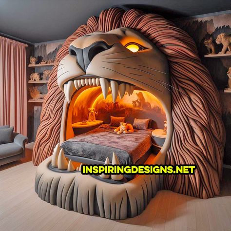 Giant Disney and Pixar Character Kids Beds – Inspiring Designs Crazy Beds, Lightning Mcqueen Bed, Weird Beds, Bed Humor, Kid Bed, Amazing Bedroom Designs, Cool Room Designs, Fantasy Furniture, Unique Furniture Design