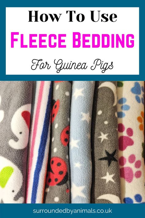 So many patterns and colours of fleece to choose from! Your guinea pig cage will be entirely unique with your own mix and match of decoration. Get buying fleece today after you learn all about fleece bedding Diy Guinea Pig Cage Liners, Guinea Pig Fleece Bedding Diy, Guinea Pig Cage Ideas Diy, Guinea Pig Cage Ideas, Diy Guinea Pig Toys, Guinea Pig Cage Accessories, Guinea Pig Fleece, Guinea Pig Clothes, Diy Guinea Pig Cage