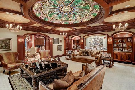 1708 River Oaks Blvd, Houston, TX 77019 | MLS #96506561 | Zillow Limestone Mansion, Large Breakfast Nook, Mahogany Paneling, Beverly Hills Mansion, Marble Bath, Ceiling Detail, Mansion Interior, Pool Hot Tub, Build Your Dream Home