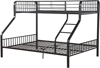 ACME FURNITURE AC-37605 Bed, Twin X-Large/Queen, Gunmetal Queen Bunk Bed, Adult Bunk Beds, Queen Bunk Beds, Bottom Bunk, Cool Bunk Beds, Metal Bunk Beds, Full Bunk Beds, Hillsdale Furniture, Top Beds