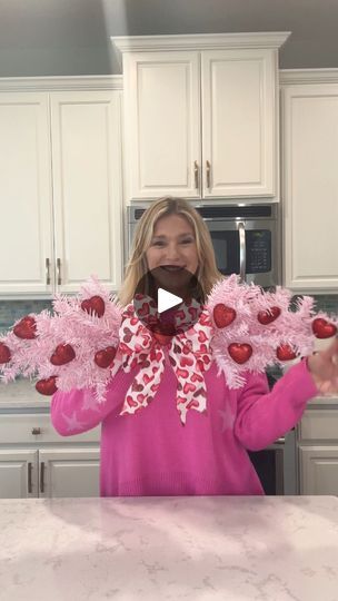 29K views · 2.7K reactions | Make this Valentine Swag for only $5.00!!! And everything you see is from Dollar Tree ♥️ You’ll need 2 pink trees, ribbon, and Valentine picks or mini ornaments. I used floral wire and hot glue to connect the two trees and then used hot glue to adhere the hearts to the tree. Just add your bow and voila!! #valentines #valentinesday2024 #valentinesdecor #foryoupagereels #foryourpage | Laura Jeanne | Maile · I Got You (Instrumental) Two Trees, Mini Ornaments, Pink Trees, Pink Mini, Floral Wire, Valentine Day Crafts, Valentine Decorations, Valentines Diy, Xmas Tree