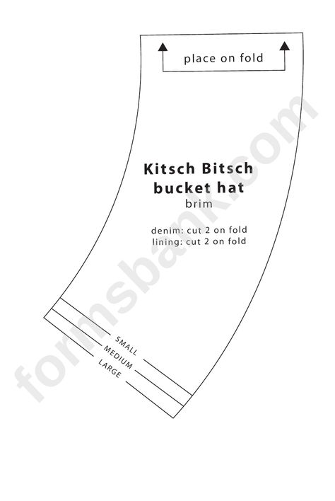 Bucket Hat Pdf, Birthday Hat Pattern, Bucket Hat Template, Bucket Hat Pattern Free, First Birthday Hat, Hat Template, Bucket Hat Pattern, Sewing Hats, First Birthday Hats