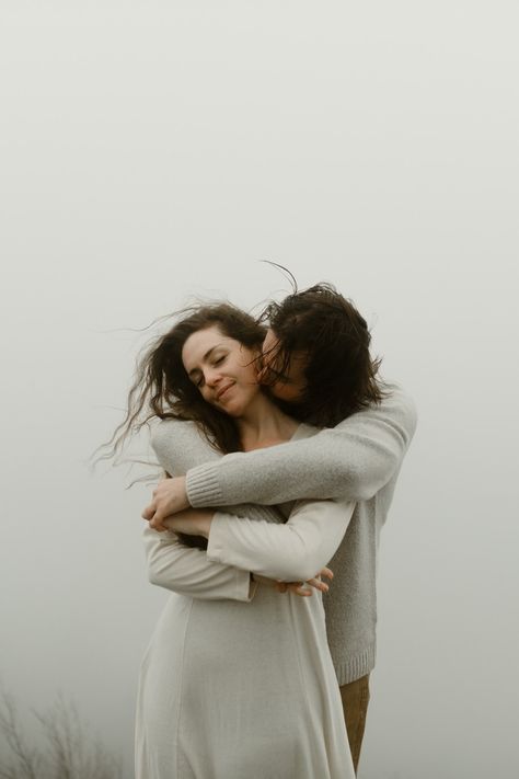 Couple-in-Asheville-NC-for-their-engagement-photoshoot-in-the-Blue-Ridge-Mountains- Blue Ridge Parkway Engagement Photos, Asheville North Carolina, Blue Ridge Parkway, Iconic Photos, Blue Ridge Mountains, Asheville Nc, Engagement Photoshoot, In The Mountains, Blue Ridge