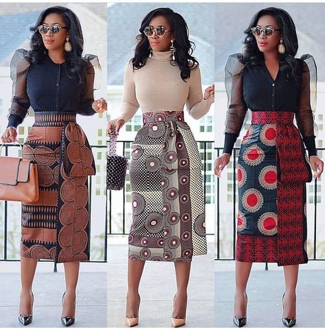 @africaninspiredfashion on Instagram: “Style Inspiration 🌿 Do you wish to increase your pages following and visibility? DM us Now!!! Hurry while offer lasts.... • • Fashion…” African Skirts For Women, Afro Outfits, Best Ankara Styles, African Print Skirts, Outfit For Ladies, Chitenge Outfits, Ankara Skirt Styles, Couples African Outfits, Ankara Skirts