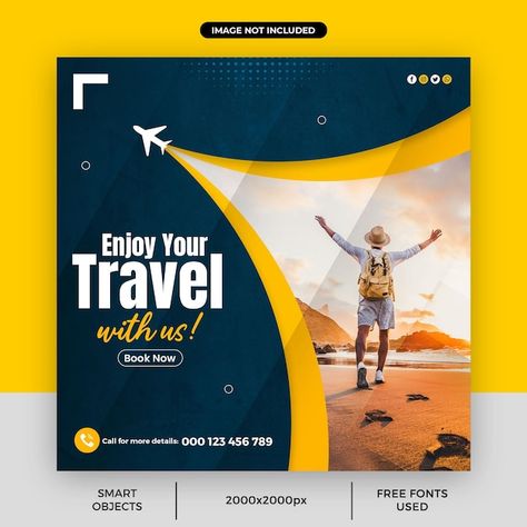 Travel Post Ideas, Tourism Flyer, Travel Advertising Design, Insurance Ads, Creative Book Covers, Brochure Design Creative, Adobe Photoshop Design, Travel Post, Travel Advertising