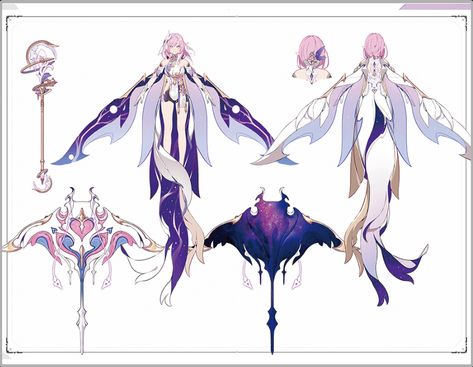 Character Reference Sheet, Honkai Impact 3rd, Concept Art Character, Honkai Impact, Art Style Inspiration, Character Modeling, Environment Concept Art, Female Character Design, Cute Art Styles