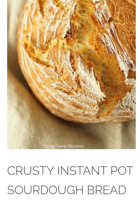 Instapot Sourdough Bread Recipe, Sourdough Instant Pot, Instant Pot Breads, Homemade Bread Instant Pot, Crock Pot Sourdough Bread, Instapot Bread Recipe Easy, Instant Pot Bread Recipes Easy, Instant Pot Recipes Bread, Insta Pot Bread Recipes