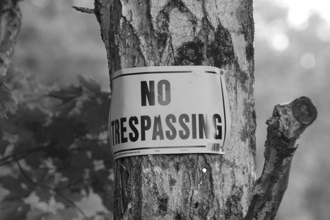 No Trespassing Sign, No Trespassing Signs, No Trespassing, Chester, Black And White, Signs, Photography, White, Black