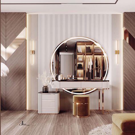 Dressing Room Decor, Bedroom Interior Design Luxury, Dressing Table Design, Modern Luxury Bedroom, Bed Furniture Design, Elegant Bedroom, Luxury Homes Interior, Bedroom Furniture Design, Modern Bedroom Design