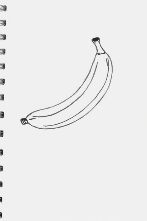 Check Out This Banana Doodle Drawing & 12+ Other Banana Drawing Ideas! #drawingideas #drawing Bananas Drawing, Banana Doodle, Banana Sketch, Fruit Bowl Drawing, Banana Drawing, Reindeer Drawing, Light Bulb Drawing, Knife Drawing, Conservation Art