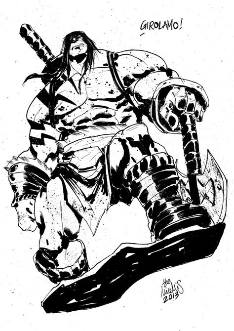 Skaar - Alessandro Micelli Warcraft 2, Warcraft Art, One Two Three, Geek Art, Fantasy Images, Dark Horse Comics, Comic Book Artists, Bounty Hunter, Fantastic Art