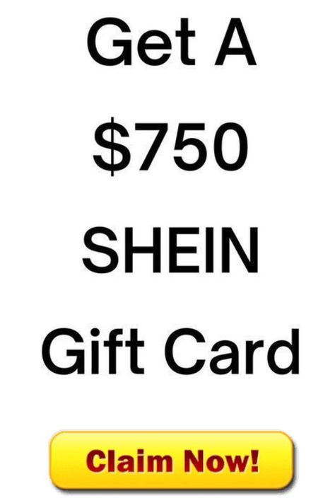 (click here). Free Shein Gift Card Code, Shein Gift Card Code, Free Shein, 750 Shein Gift Card, Free Gift Cards Online, Shein Gift Card, Pch Sweepstakes, Social Media Channels, Gift Card Giveaway