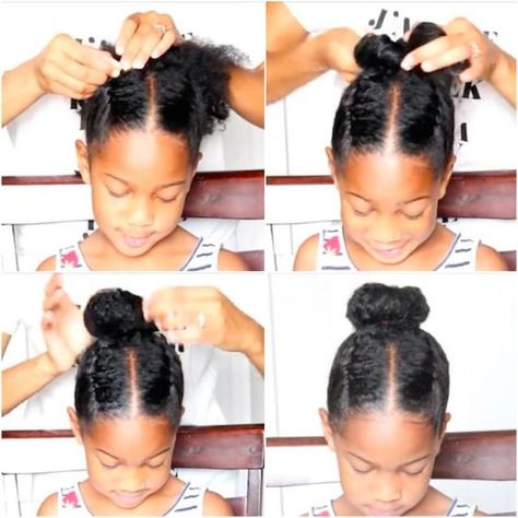 Twist and tuck for the perfect look. Find out how to do it from NaturallyNat90. Easy Hairstyles For Kids, Lil Girl Hairstyles, Kid Braid Styles, Natural Hairstyles For Kids, Girls Natural Hairstyles, Pelo Afro, Girls Braids