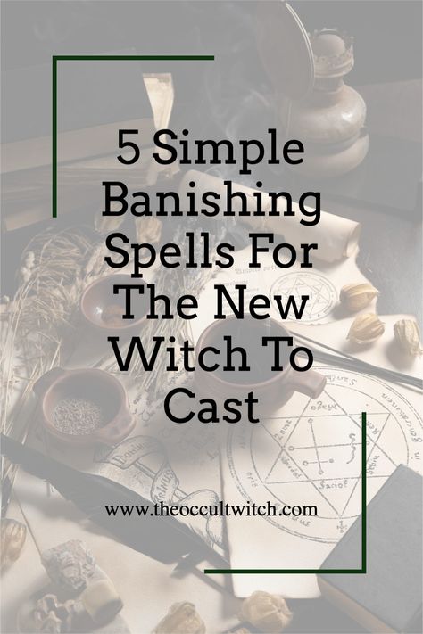 Ready to dive into the magical world of banishing spells? 🌟Check out these 5 simple banishing spells perfect for the new witch! 💫 From cleansing your space to removing negativity, these spells will have you feeling empowered and in control in no time! ✨ Spells To Banish Negative Energy, Simple Witchcraft Spells, Spells For Clarity, Simple Banishing Spell, Banishing Spell Spirit, Justice Spells Witches, Banishing Spell Negative Energy, Banishing Spell Person, Witch Spells For Beginners