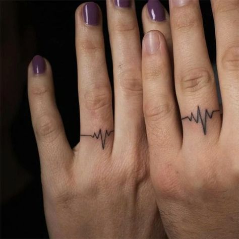 Matching Tattoo Rings For Couples, Ring Tattoo Designs For Couples, Matching Lion Tattoos Couples, Tattoo Rings For Couples, Ring Tattoo Designs Wedding, Wedding Ring Tattoos For Couples, Tattoo Ring Finger, Ring Tattoos For Couples, Couples Tats