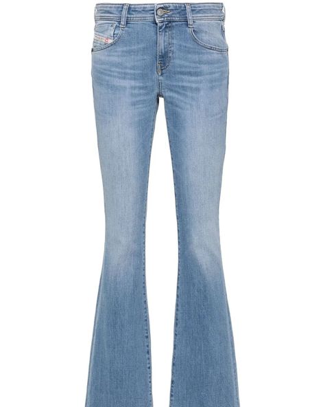 DIESEL WOMEN 1969 D-Ebbey Low-rise Slim-fit Bootcut Jeans Light Blue Diesel Women Regular price £155.00 DIESEL WOMEN 1969 D-Ebbey Low-Rise Slim Fit #Jeans Highlights • light blue • elastic cotton • jeans • low growth • fine cut • logo patch on back • bracelet with logo print • mustache effect on thighs • contrasting stitching • metal eyelet detail • belt loops • front button and zip closure • five classic pockets • straight hem • slight reflection Com... Diesel Women, Contrasting Stitching, Jeans Light Blue, Cotton Jeans, Jeans Low, Jeans Light, Slim Fit Jeans, Fit Jeans, Bootcut Jeans