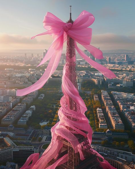 Eiffel tower wearing a bow 🙇‍♀️ Paris Graphic Design, Paris Mood, Diy String Lights, Cute Love Photos, Pink Travel, Paris Wallpaper, Paris Pictures, Purple Wallpaper Iphone, Paris Aesthetic