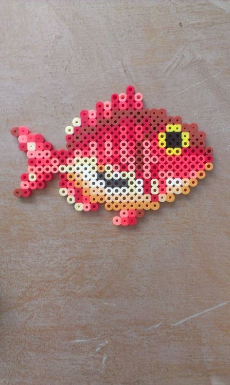 gambletron2000: “ That was a snap! (I really have to stop saying things like that.) ” Fish Perler Bead Patterns, Perler Bead Fish, Pixel Pokemon, Hamma Beads Ideas, Perler Creations, Melty Bead Patterns, Pixel Beads, Pearl Beads Pattern, Easy Perler Beads Ideas