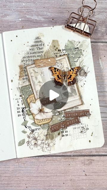 Vicky Papaioannou on Instagram: "🎨✨ How to Create a Mini Art Journal Using Fun Mixed Media Techniques! ✨🎨
I used rice papers, rub-ons, stamps and inks, scrapbook pad cut-outs, and more to bring this project to life.

🔸 Step-by-Step Guide:

💠 Base Layer: Start with rice papers to create a textured background.
💠 Adding Details: Use rub-ons and stamps to add intricate details and patterns.
💠 Layering: Incorporate scrapbook pad cut-outs for added dimension.
💠Finishing Touches: Add white splatters for an artsy effect.

SUPPLIES:
💬 Ready to create your own? Leave a comment with the keyword ‘supplies’ and check your messages for the link to the full list of materials!

#artjournal #minijournal #journaling #creativejournal #journalcommunity #scrapbooking #mixedmedia" Washi Journal Ideas, Mixed Media Ideas, How To Start Scrapbooking, Stamperia Lady Vagabond Projects, Stamperia Paper Scrapbooking Ideas, Stamperia Art Journal, Stamperia Mixed Media Projects, Mixed Media Videos Tutorials, Mixed Media Backgrounds Tutorial