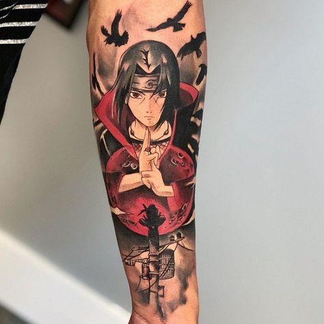 Uchiha Tattoo Ideas, Itachi Uchiha Tattoo Ideas, Itachi Tattoo Ideas, Uchiha Tattoo, Itachi Tattoo, Kakashi Tattoo, Manga Tattoo, Forarm Tattoos, Naruto Tattoo