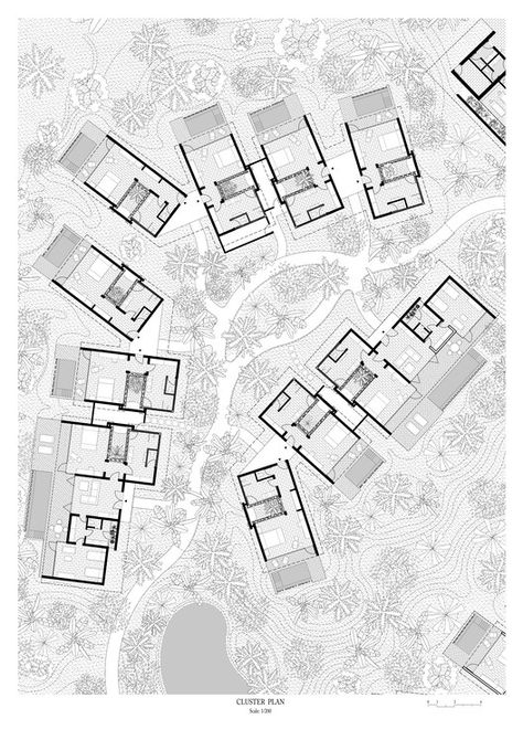 Gallery of Amber Kampot Resort / Bloom Architecture - 17 Chalet Plan Architecture, Resort Hotel Design, Cottage Design Plans, Masterplan Architecture, Resort Design Plan, Resort Interior Design, Hotel Design Architecture, Resort Plan, Hotel Floor Plan