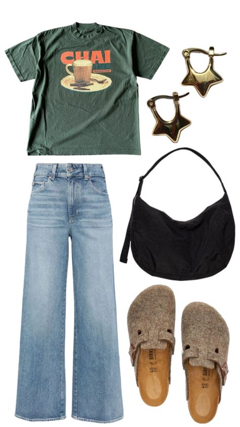 #outfit #style #fashion #outfitinspo #fit Full Outfit Ideas For Women, La October Outfits, Artsy Earthy Outfit, On Campus Outfits, Trader Joe’s Outfit, Case Worker Outfit, First Day Of School Outfit Warm Weather, 90s Mom Aesthetic Outfit, Casual Summer Lunch Outfit