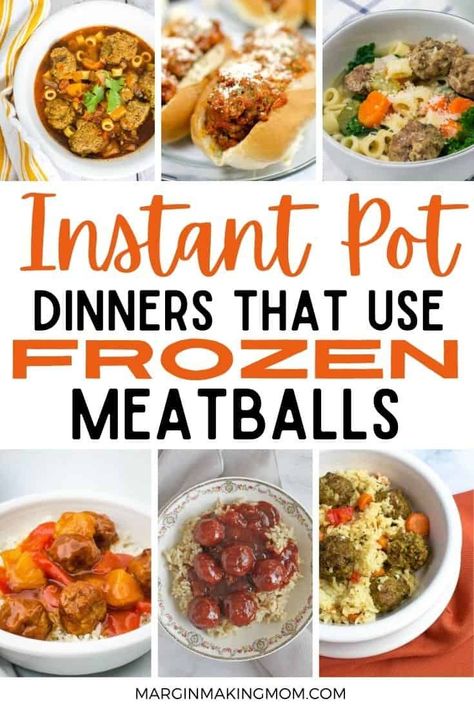 These Instant Pot frozen meatballs recipes have dinner covered! Whether you want spaghetti and meatballs, meatballs and rice, Swedish meatballs with gravy, or BBQ meatballs, we've taken care of it with this helpful list of dinner recipes! Meatball Dinner Ideas Instant Pot, Frozen Meatball Recipes Instant Pot, Ninja Foodi Meatballs, Pressure Cooker Meatballs Frozen, Instant Pot Frozen Meatballs And Gravy, Meatballs And Rice Instant Pot, Insta Pot Meatballs Frozen, Salsbury Frozen Meatballs Instant Pot, Instapot Spaghetti And Meatballs Frozen