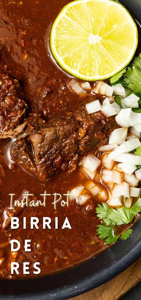 Fast Cooker Recipes Instant Pot, Instant Pot Beef Cheeks Recipe, Barboca Beef Instant Pot, Beef Birria Pasta, Ip Birria Tacos, Instapot Beef Shank Recipe, Beef Chuck Instant Pot, Stew Meat Tacos Instant Pot, Instapot Meat Recipe