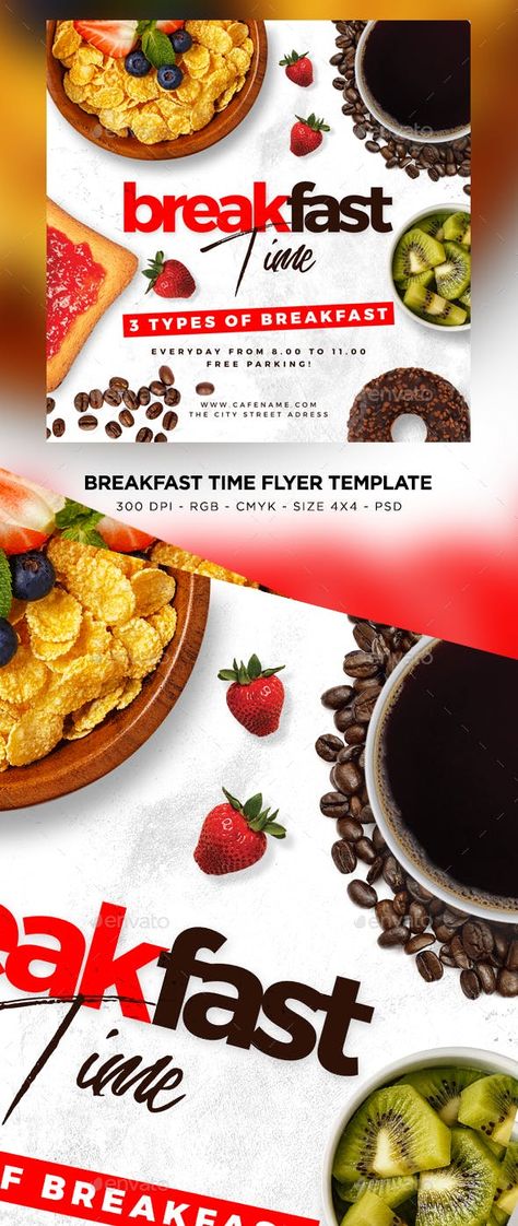 Breakfast Flyer, Cool Restaurant Design, Breakfast Meeting, Valentines Breakfast, Flyer Size, Flyer Free, Picture Editing Apps, Flyer Design Layout, Cool Restaurant