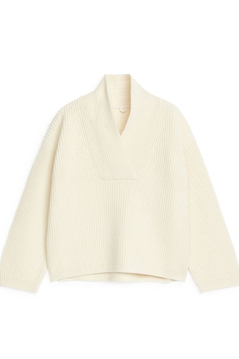 Shawl Collar Jumper - Khaki Green - Ladies | H&M GB 2025 Style, Half Cardigan, Collar Jumper, Scarf Bib, Land Management, Knitwear Tops, Animal Welfare, Knitwear Cardigan, New Tops