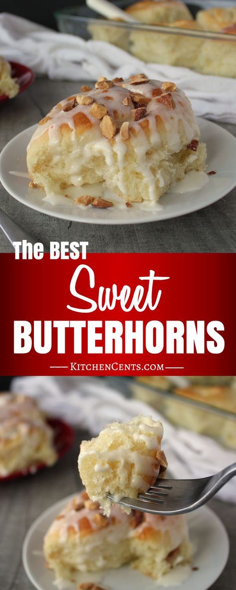 Butterhorn Rolls Recipe, Butterhorns Recipe, Cinnamon Scones Recipe, Cinnamon Bites, Yeast Baking, Cinnamon Roll Recipe Homemade, Cinnamon Scones, Christmas Eats, Sweet Roll Recipe