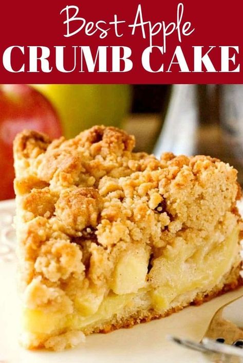 Apple Crumb Cake Recipe, Apple Streusel Cake, Apple Crumb Cake, Apple Crumble Cake, Apple Crumb Cakes, Streusel Cake, Crumb Cake Recipe, Apple Streusel, Apple Crumb