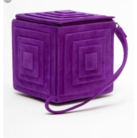 Purple Stuff, Square Purse, Purple Square, Purple Accessories, Purple Purse, Unique Purses, Purple Reign, Purple Love, Purple Suede