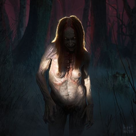 ArtStation - The Witch Zombie Concept, Witcher Monsters, Witch Characters, Scary Witch, Evil Witch, Supernatural Beings, Scary Monsters, Horror Book, World Of Darkness